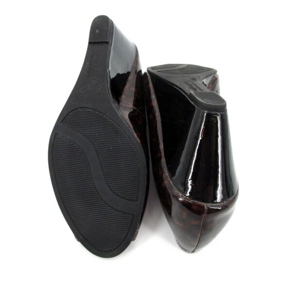 Comfort Plus by Predictions Wedge Heels Womens Sz 8 Animal Print Open Toe Pumps - Picture 14 of 15